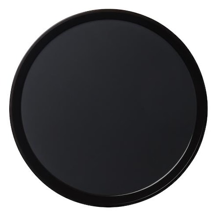 11 In Round Black Polytread® Serving Tray